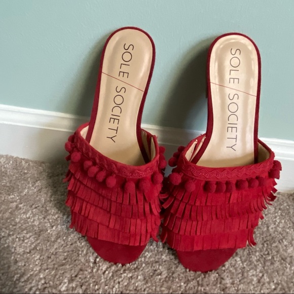 Sole Society Fringe Sandal - Picture 6 of 6